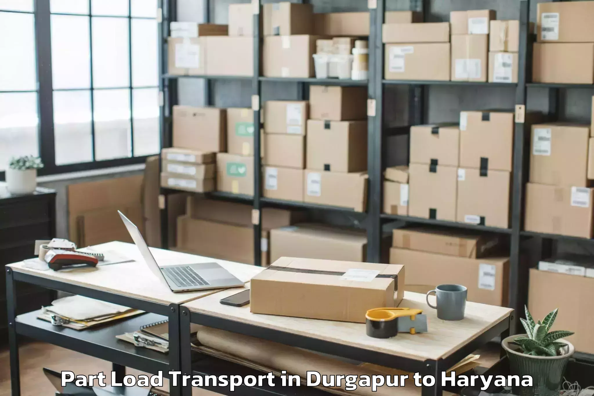 Get Durgapur to Uklana Part Load Transport